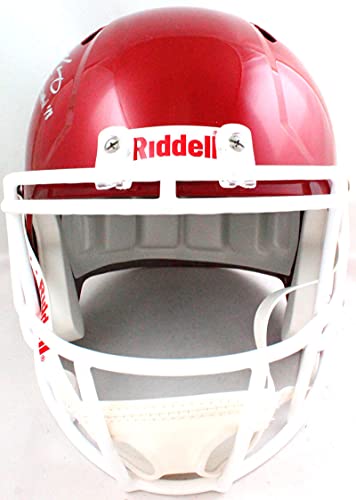 Kyler Murray Autographed Oklahoma Sooners F/S Speed Helmet w/HT- Beckett W Auth Silver - 757 Sports Collectibles