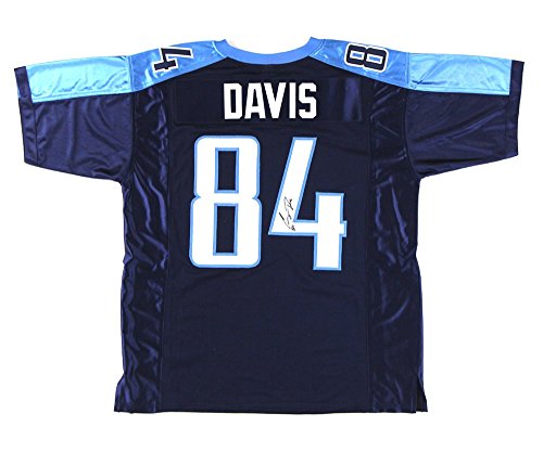 Corey Davis Autographed/Signed Tennessee Titans Navy Blue Custom Jersey - 757 Sports Collectibles