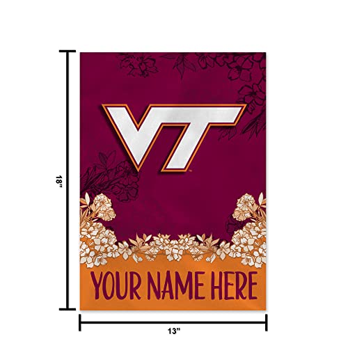 Rico Industries NCAA Virginia Tech Hokies Personalized Garden Flag - 757 Sports Collectibles