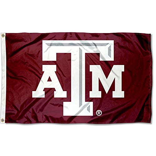 College Flags & Banners Co. Texas A&M Aggies Gray Beveled Flag - 757 Sports Collectibles