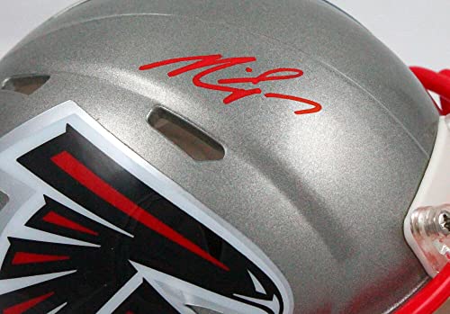 Michael Vick Autographed Falcons Flash Speed Mini Helmet-Beckett W Hologram Red - 757 Sports Collectibles