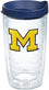 Tervis Made in USA Double Walled University of Michigan UM Wolverines Insulated Tumbler Cup Keeps Drinks Cold & Hot, 16oz, Big M - 757 Sports Collectibles