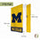 University of Michigan Garden Flag Wolverines UM U of M Banner 100% Polyester (Design B) - 757 Sports Collectibles