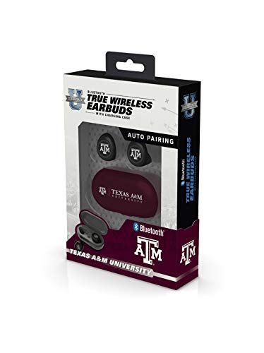 NCAA Texas A&M Aggies True Wireless Earbuds, Team Color - 757 Sports Collectibles