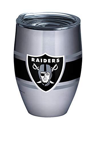 Tervis Triple Walled NFL Las Vegas Raiders Stripes Insulated Tumbler Cup Keeps Drinks Cold & Hot, 12oz, Stainless Steel - 757 Sports Collectibles