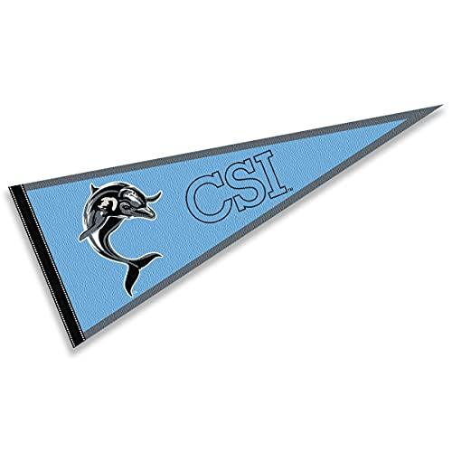 College Flags & Banners Co. Staten Island Dolphins Pennant - 757 Sports Collectibles