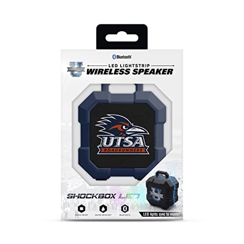 NCAA Texas San Antonio Roadrunners Shockbox LED Wireless Bluetooth Speaker, Team Color - 757 Sports Collectibles