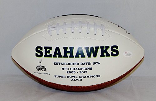 Curt Warner Autographed Seattle Seahawks Logo Football with ROH and JSA W Auth - 757 Sports Collectibles