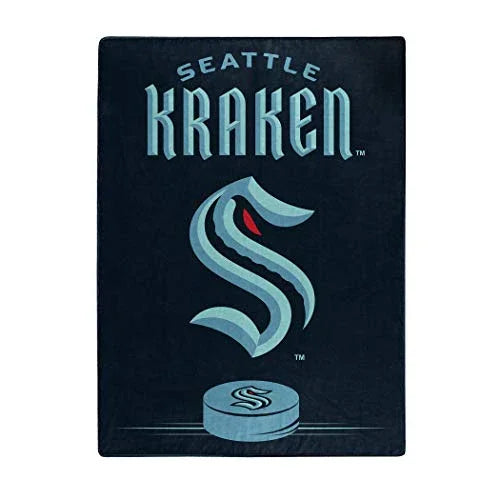 NORTHWEST NHL Seattle Kraken Raschel Throw Blanket, 60" x 80", Inspired - 757 Sports Collectibles
