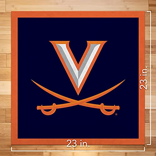 Rico Industries NCAA Virginia Cavaliers Personalized 23" Felt Wall Banner - Sports Decor for Man Cave, Game Room, Office & Bedroom - Long-Lasting, Customizable Wall Decorations - Made in The USA - 757 Sports Collectibles