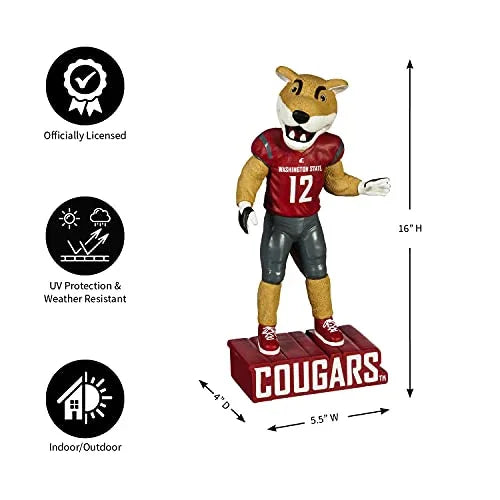 Evergreen NCAA Washington State Cougars Tiki Totem - 757 Sports Collectibles