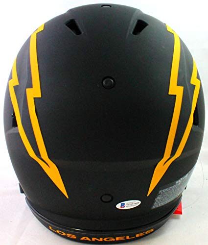 Antonio Gates Signed SD Chargers FS Eclipse Speed Authentic Helmet- Beckett WYellow - 757 Sports Collectibles