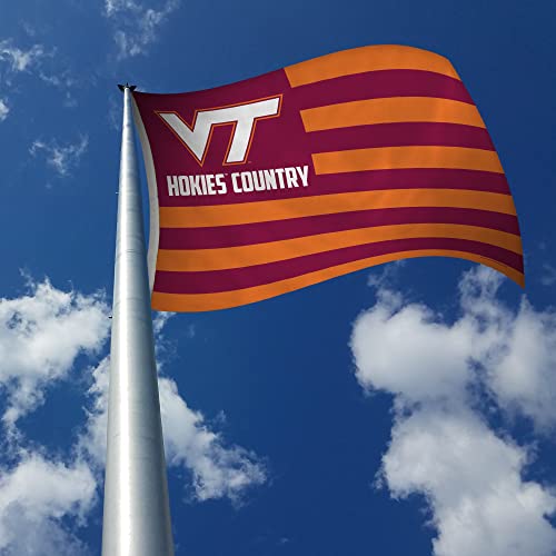 Rico Industries NCAA Virginia Tech Hokies Country 3' x 5' Banner Flag 3' x 5' Banner Flag Single Sided - Indoor or Outdoor - Home Décor - 757 Sports Collectibles