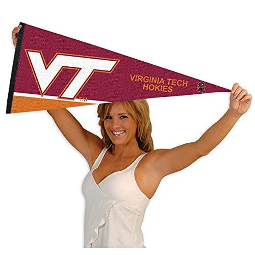 College Flags & Banners Co. Virginia Tech Hokies Pennant Full Size Felt - 757 Sports Collectibles