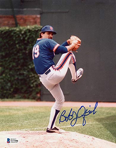 Bob Ojeda Autographed New York Mets 8x10 Photo - BAS COA - 757 Sports Collectibles