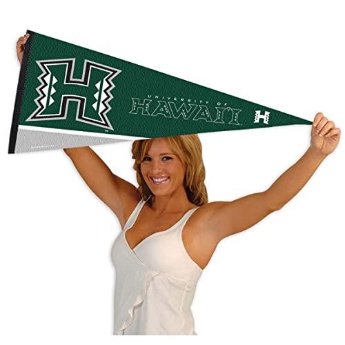 College Flags & Banners Co. Hawaii Pennant Full Size Felt - 757 Sports Collectibles