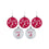 FOCO Alabama Crimson Tide NCAA 5 Pack Shatterproof Ball Ornament Set - 757 Sports Collectibles