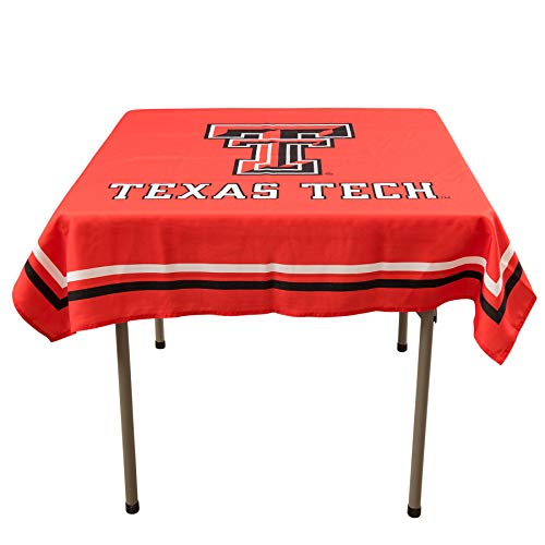 College Flags & Banners Co. Texas Tech Red Raiders Logo Tablecloth or Table Overlay - 757 Sports Collectibles