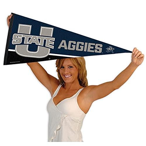 College Flags & Banners Co. Utah State Aggies Pennant Full Size Felt - 757 Sports Collectibles