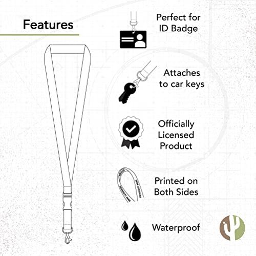 Purdue University Northwest PNW Lions Pride Car Keys ID Badge Holder Lanyard Keychain Detachable Breakaway Snap Buckle (Black) - 757 Sports Collectibles