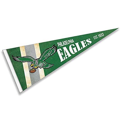 WinCraft Philadelphia Eagles Throwback Vintage Retro Pennant Flag - 757 Sports Collectibles