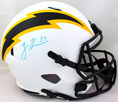 Rodney Harrison Autographed SD Chargers F/S Lunar Helmet- Beckett W BabyBlue - 757 Sports Collectibles