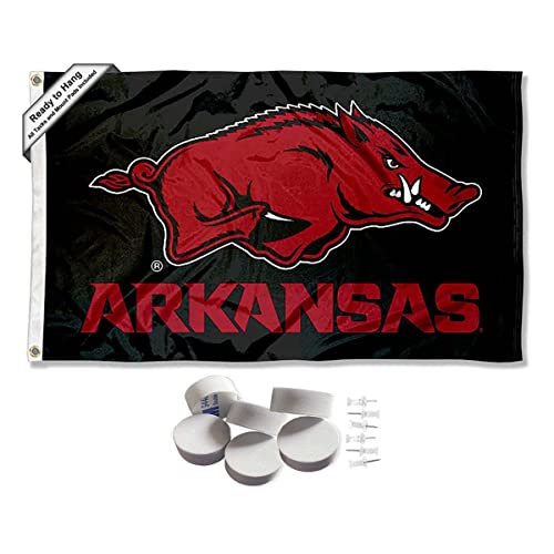 Arkansas Razorbacks Black Banner and Tapestry Wall Tack Pads - 757 Sports Collectibles