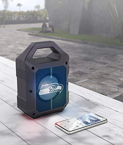 NFL Seattle Seahawks ShockBox XL Wireless Bluetooth Speaker, Team Color - 757 Sports Collectibles