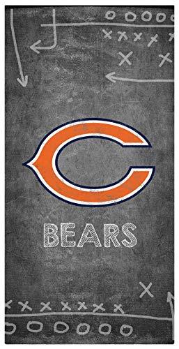 Fan Creations NFL Chicago Bears Unisex Chicago Bears Chalk Playbook Sign, Team Color, 6 x 12 - 757 Sports Collectibles
