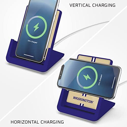 SOAR NCAA Wireless Charging Stand V.4, Washington Huskies - 757 Sports Collectibles