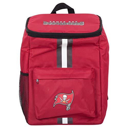 FOCO Cooler Backpack – Portable Soft Sided Ice Chest – Insulated Bag Holds 36 Cans (Tampa Bay Buccaneers) - 757 Sports Collectibles