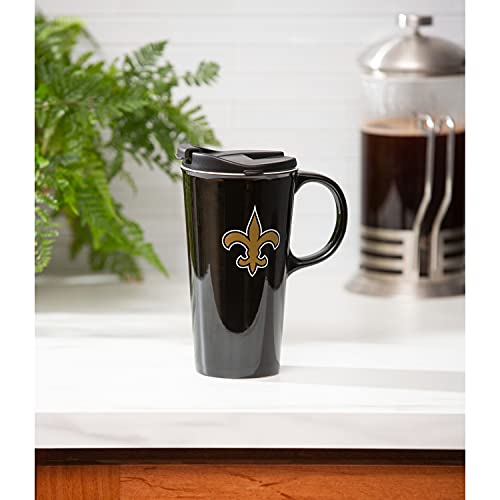 Team Sports America New Orleans Saints, 17oz Boxed Travel Mug - 757 Sports Collectibles
