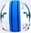 TJ Hockenson Autographed Detroit Lions Lunar Speed Mini Helmet-Beckett W Hologram Dark Blue - 757 Sports Collectibles