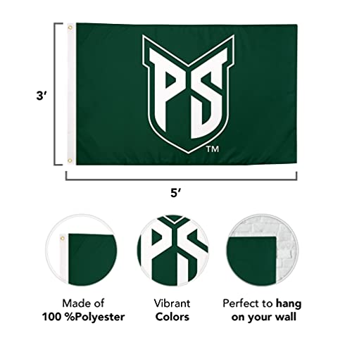Desert Cactus Portland State University Flag Vikings PSU PDX Flags Banners 100% Polyester Indoor Outdoor 3x5 (Style 1) - 757 Sports Collectibles