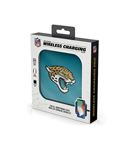 NFL Jacksonville Jaguars Wireless Charging Pad, White - 757 Sports Collectibles