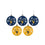 FOCO West Virginia Mountaineers NCAA 5 Pack Shatterproof Ball Ornament Set - 757 Sports Collectibles