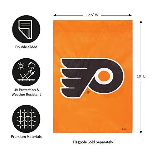 Team Sports America Philadelphia Flyers Garden Flag - 13 x 18 Inches - 757 Sports Collectibles