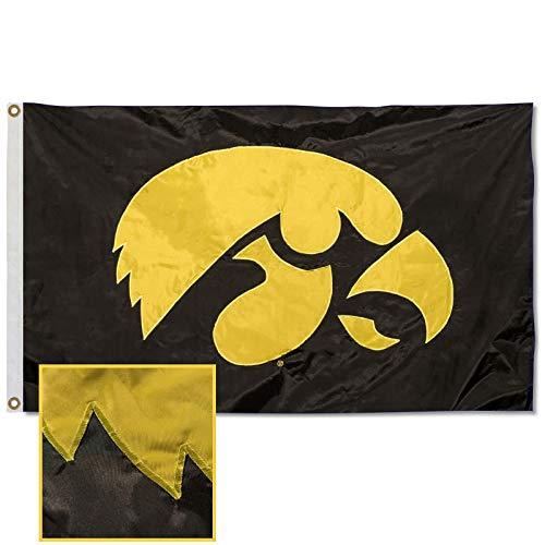 College Flags & Banners Co. Iowa Embroidered and Stitched Nylon Flag - 757 Sports Collectibles