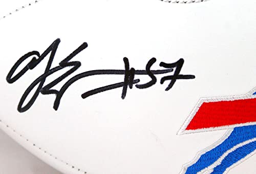 Aj Epenesa Autographed Buffalo Bills Logo Football w/Bills Mafia-Beckett W Hologram - 757 Sports Collectibles