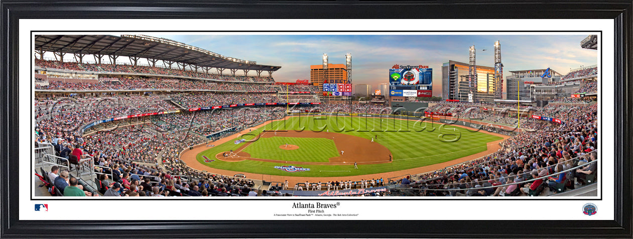 GA-417 Braves 2017 Opening Day - First Pitch - 757 Sports Collectibles