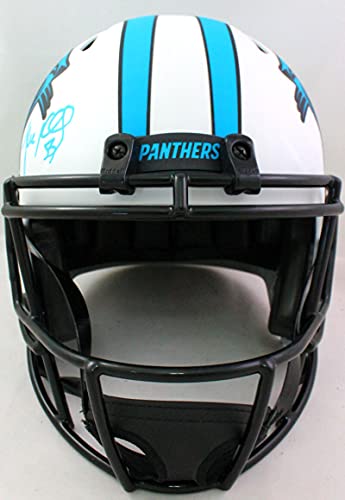 Luke Kuechly Autographed Carolina Panthers Lunar F/S Helmet- Beckett WBaby Blue - 757 Sports Collectibles