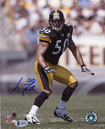 Larry Foote Autographed Pittsburgh Steelers 8x10 Photo - BAS COA (Blue Ink) - 757 Sports Collectibles