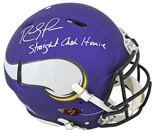 Vikings Randy Moss"Straight Cash Homie" Signed Proline F/S Speed Helmet BAS - 757 Sports Collectibles