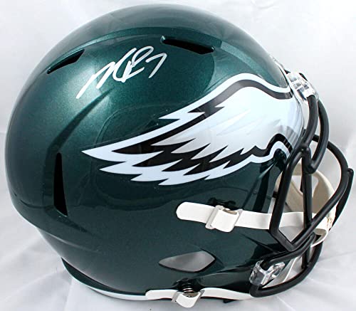 Michael Vick Autographed Philadelphia Eagles F/S Speed Helmet-Beckett W Hologram Silver - 757 Sports Collectibles