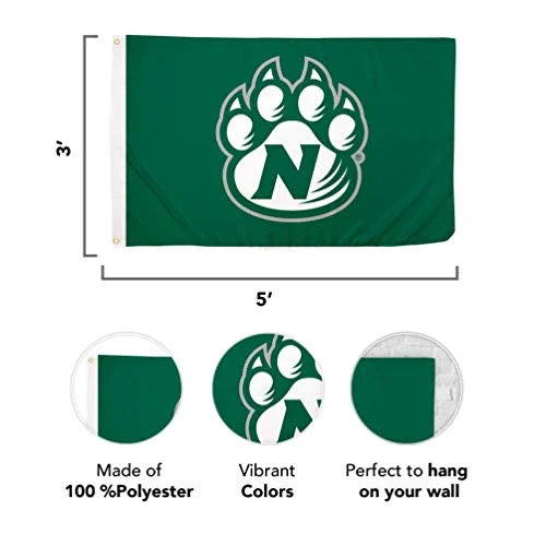 Northwest Missouri State University Bearcats NW MO 100% Polyester Indoor Outdoor 3 feet x 5 feet Flag - 757 Sports Collectibles