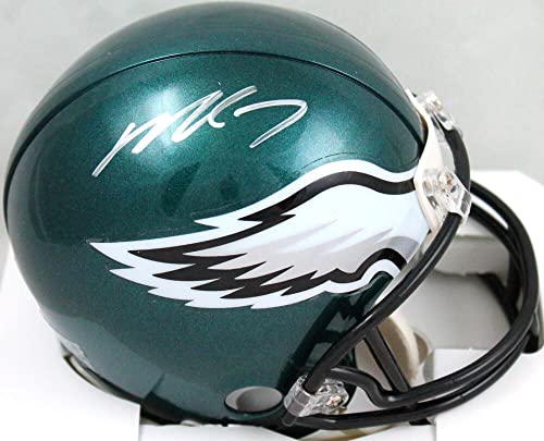 Michael Vick Autographed Philadelphia Eagles Mini Helmet-JSA W Silver - 757 Sports Collectibles