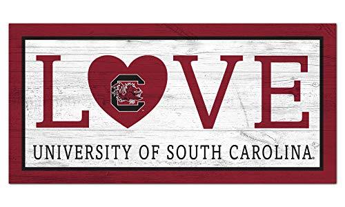 Fan Creations NCAA South Carolina Fighting Gamecocks Unisex University of South Carolina Love Sign, Team Color, 6 x 12 - 757 Sports Collectibles
