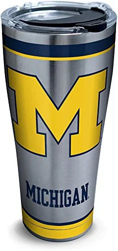 Tervis Triple Walled University of Michigan UM Wolverines Insulated Tumbler Cup Keeps Drinks Cold & Hot, 30oz - Stainless Steel, Tradition - 757 Sports Collectibles