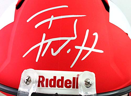 TJ Watt Autographed Pittsburgh Steelers Amp Speed F/S Helmet- Beckett W Silver - 757 Sports Collectibles