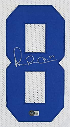 Michael Irvin Authentic Signed White Pro Style Jersey Autographed BAS Witnessed - 757 Sports Collectibles